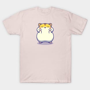 Cute Happy Hamster Cartoon T-Shirt